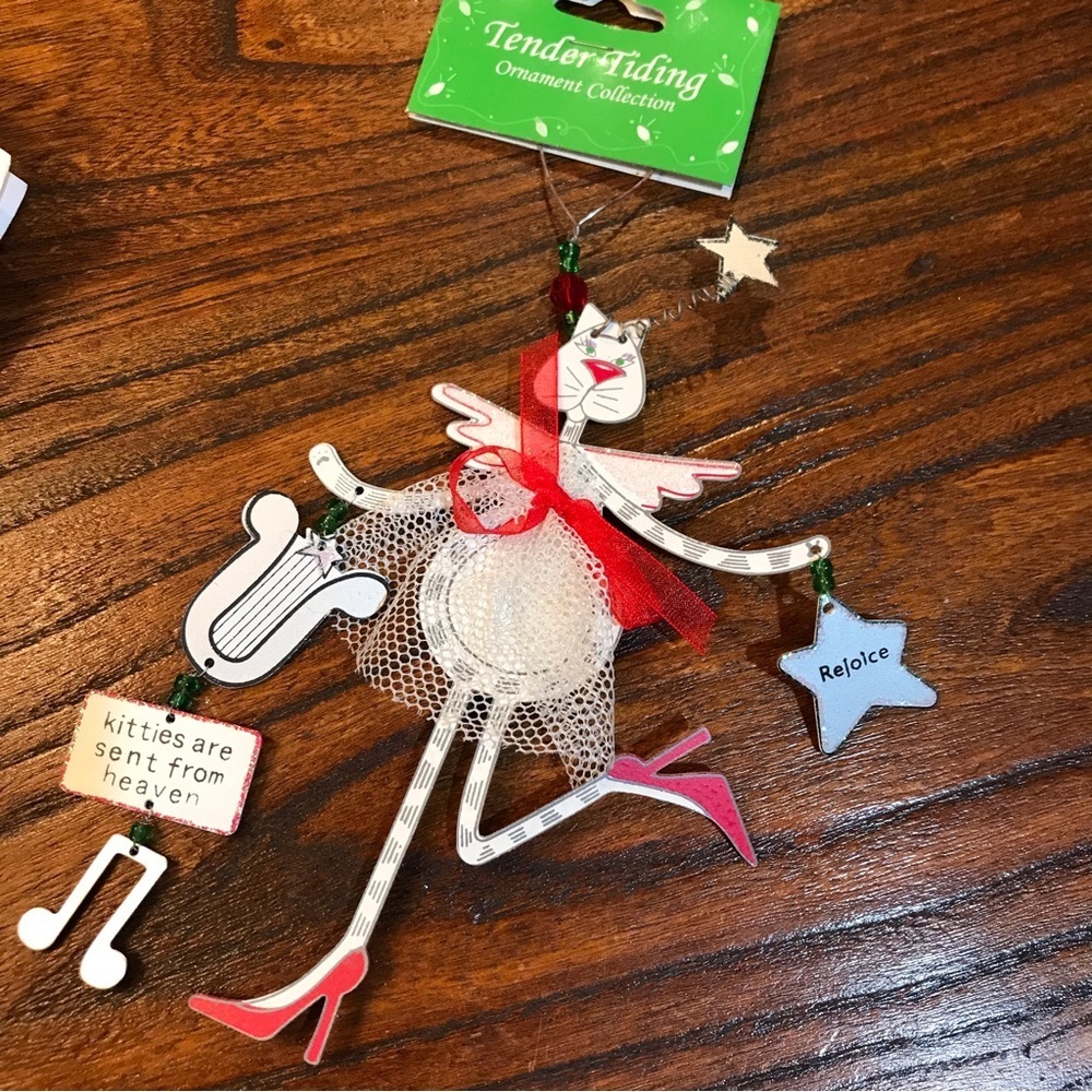 🎄Lightweight Tin Cat Ornament
